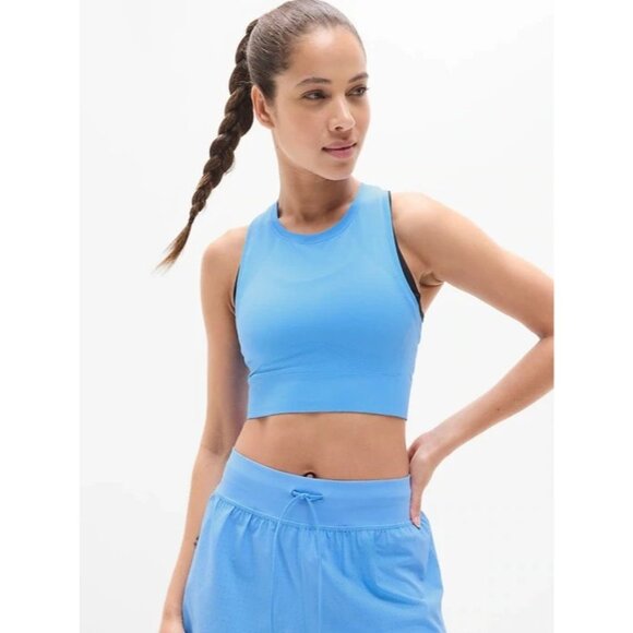 Athleta Tops - New Athleta XS Momentum Flex Ultra Crop Tank Cornflower Blue X-Small